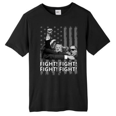 Fight Trump American Flag Rally Shooting Pennsylvania Tall Fusion ChromaSoft Performance T-Shirt