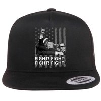 Fight Trump American Flag Rally Shooting Pennsylvania Flatbill Hat
