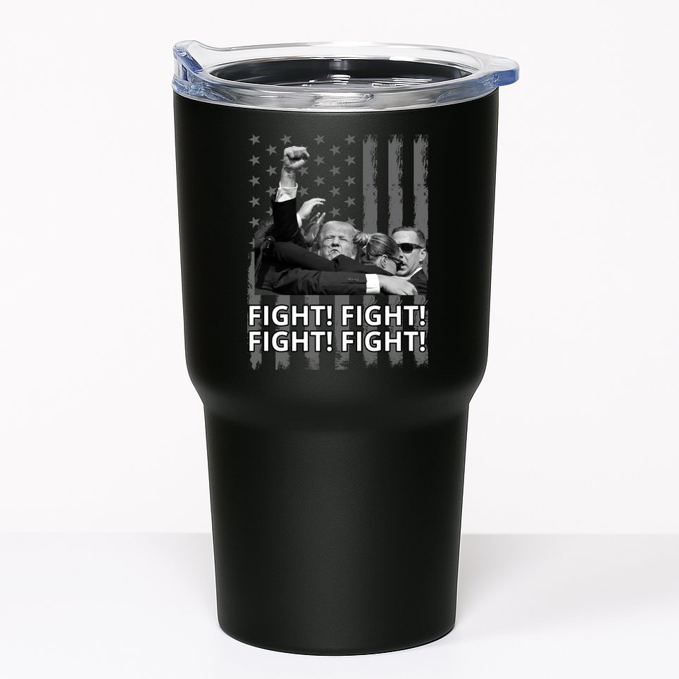 Fight Trump American Flag Rally Shooting Pennsylvania Tumbler