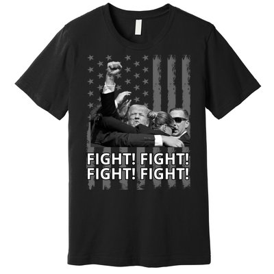 Fight Trump American Flag Rally Shooting Pennsylvania Premium T-Shirt