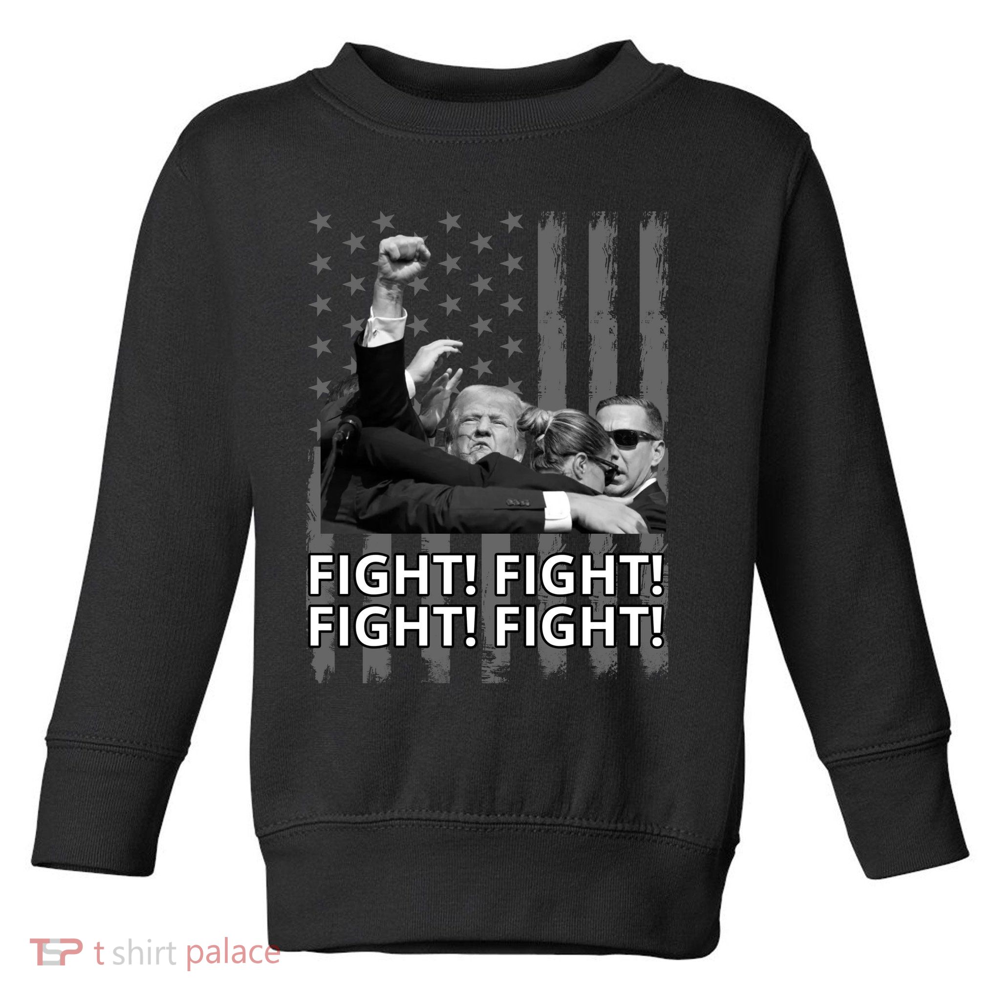 Fight Trump American Flag Rally Shooting Pennsylvania Toddler Sweatshirt