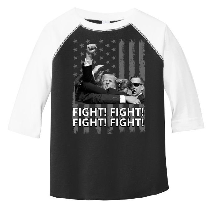 Fight Trump American Flag Rally Shooting Pennsylvania Toddler Fine Jersey T-Shirt