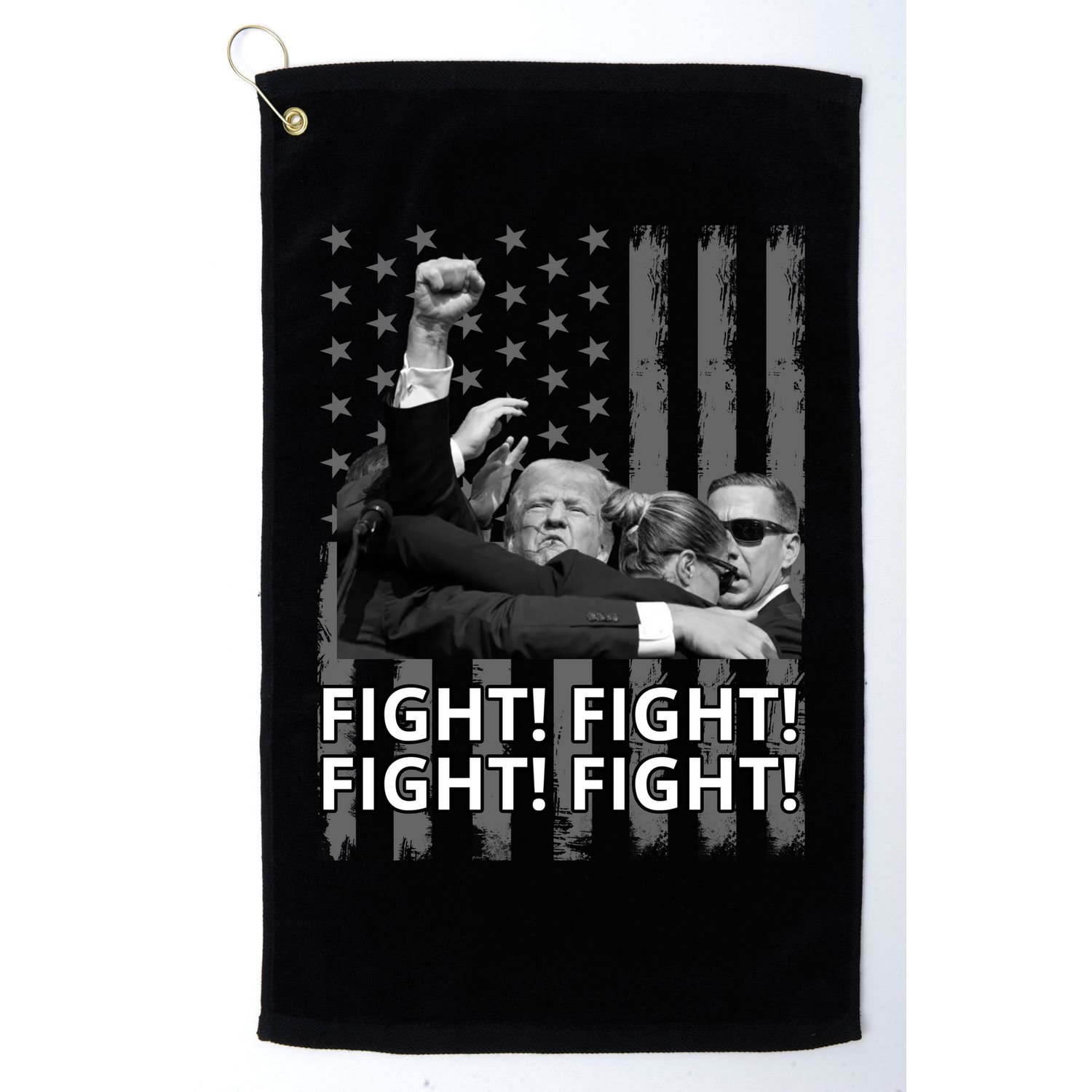 Fight Trump American Flag Rally Shooting Pennsylvania Golf Towel