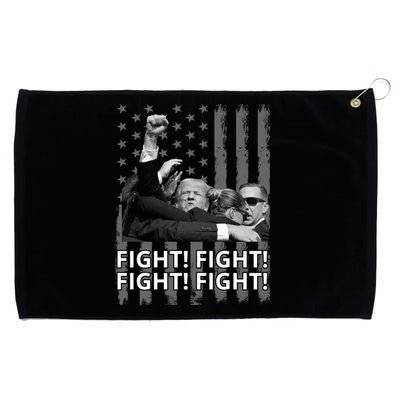 Fight Trump American Flag Rally Shooting Pennsylvania Grommeted Golf Towel