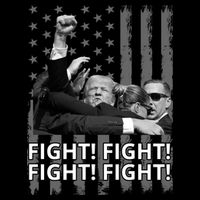 Fight Trump American Flag Rally Shooting Pennsylvania Kids T-Shirt