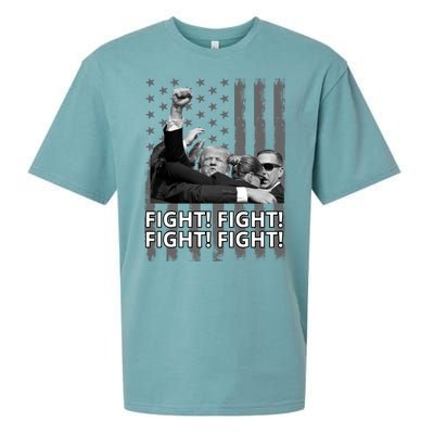 Fight Trump American Flag Rally Shooting Pennsylvania Sueded Cloud Jersey T-Shirt