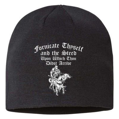 Fornicate Thyself And The Steed Upon Which Thou Didst Arrive Sustainable Beanie