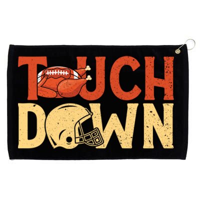 Funny Touchdown American Football Turkey Thanksgiving Cute Gift Grommeted Golf Towel