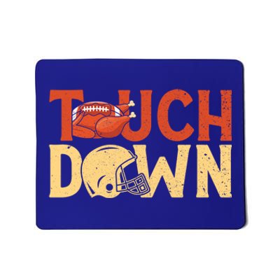 Funny Touchdown American Football Turkey Thanksgiving Cute Gift Mousepad