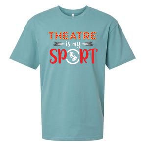 Funny Theatre Acting Actress Actor Gift Theatre Is My Sport Sueded Cloud Jersey T-Shirt