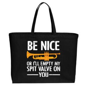 Funny Trumpet Art For Men Women Trumpet Player Cornet Lover Cotton Canvas Jumbo Tote