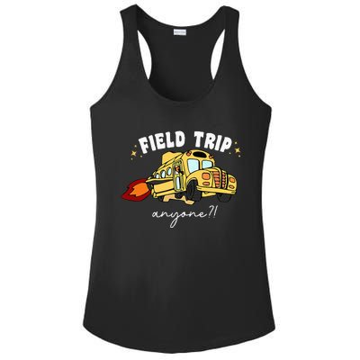 Field Trip Anyone Teacher Ladies PosiCharge Competitor Racerback Tank