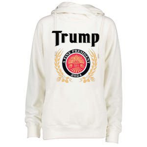 Funny Trump A Fine President 2024 Gift Womens Funnel Neck Pullover Hood