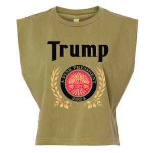 Funny Trump A Fine President 2024 Gift Garment-Dyed Women's Muscle Tee