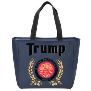 Funny Trump A Fine President 2024 Gift Zip Tote Bag