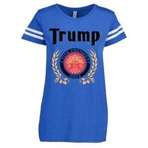 Funny Trump A Fine President 2024 Gift Enza Ladies Jersey Football T-Shirt