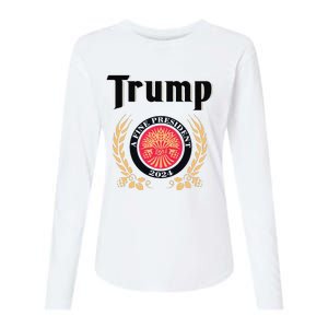 Funny Trump A Fine President 2024 Gift Womens Cotton Relaxed Long Sleeve T-Shirt