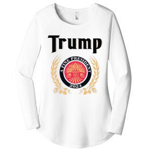 Funny Trump A Fine President 2024 Gift Women's Perfect Tri Tunic Long Sleeve Shirt