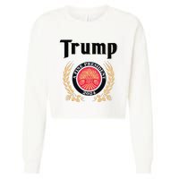 Funny Trump A Fine President 2024 Gift Cropped Pullover Crew