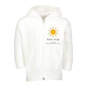 First Trip Around The Sun Toddler Zip Fleece Hoodie