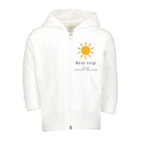 First Trip Around The Sun Toddler Zip Fleece Hoodie