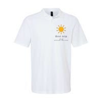 First Trip Around The Sun Softstyle Adult Sport Polo