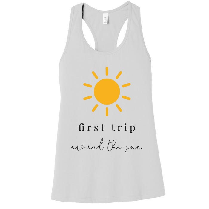 First Trip Around The Sun Women's Racerback Tank