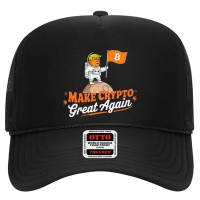 Funny Trump Astronaut Make Crypto Great To Moon Bitcoin Trucker Hat