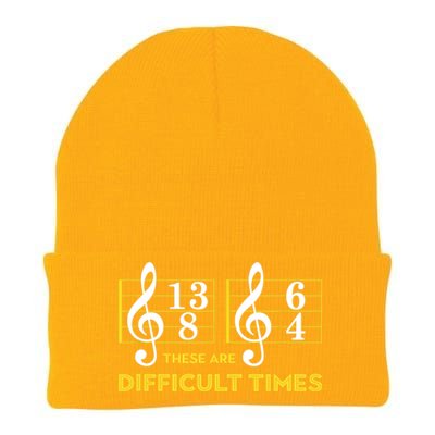 Funny These Are Difficult Times Gift Funny Music Lover Gift Knit Cap Winter Beanie