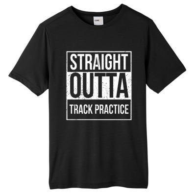 Funny Track And Field Design Straight Outta Track Practice Tall Fusion ChromaSoft Performance T-Shirt