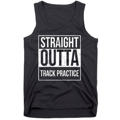 Funny Track And Field Design Straight Outta Track Practice Tank Top