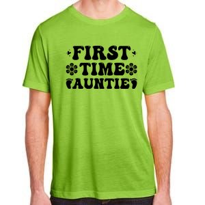 First Time Auntie Celebration Graphic Adult ChromaSoft Performance T-Shirt