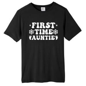 First Time Auntie Celebration Graphic Tall Fusion ChromaSoft Performance T-Shirt