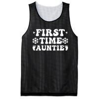 First Time Auntie Celebration Graphic Mesh Reversible Basketball Jersey Tank