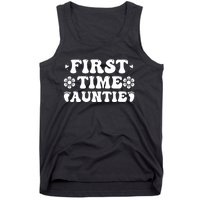 First Time Auntie Celebration Graphic Tank Top