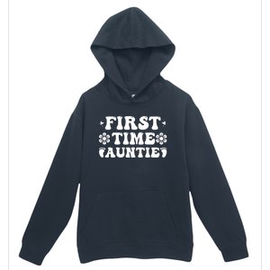 First Time Auntie Celebration Graphic Urban Pullover Hoodie