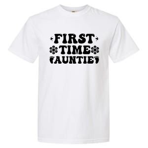 First Time Auntie Celebration Graphic Garment-Dyed Heavyweight T-Shirt