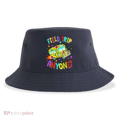 Field Trip Anyone Teacher Teaching School Bus Back To School Sustainable Bucket Hat