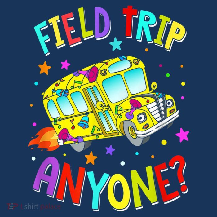 Field Trip Anyone Teacher Teaching School Bus Back To School Flatbill Hat