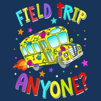 Field Trip Anyone Teacher Teaching School Bus Back To School 16 in Basic Backpack
