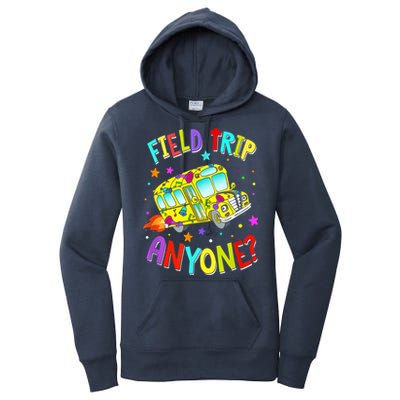 Field Trip Anyone Teacher Teaching School Bus Back To School Women's Pullover Hoodie