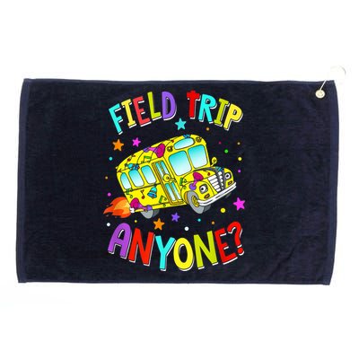 Field Trip Anyone Teacher Teaching School Bus Back To School Grommeted Golf Towel