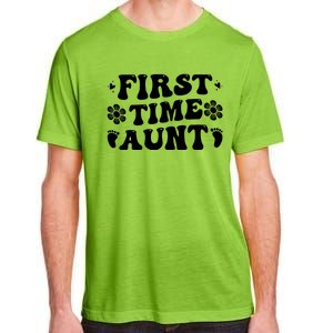 First Time Aunt Celebration Graphic Adult ChromaSoft Performance T-Shirt