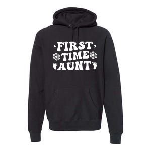 First Time Aunt Celebration Graphic Premium Hoodie