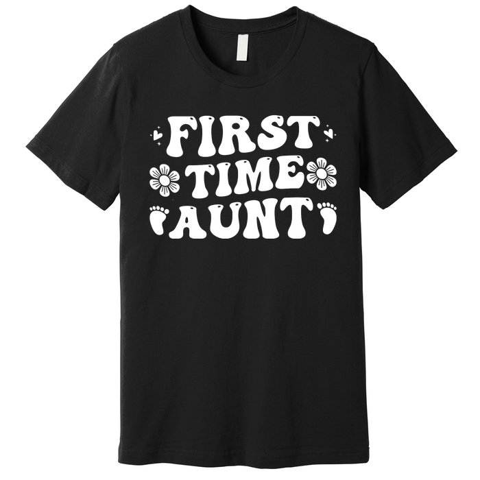 First Time Aunt Celebration Graphic Premium T-Shirt