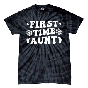 First Time Aunt Celebration Graphic Tie-Dye T-Shirt