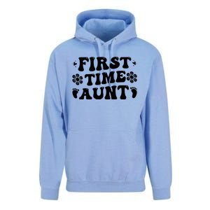 First Time Aunt Celebration Graphic Unisex Surf Hoodie