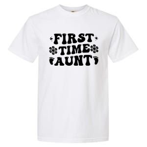 First Time Aunt Celebration Graphic Garment-Dyed Heavyweight T-Shirt