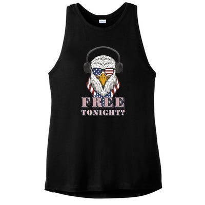 Free Tonight America Ladies PosiCharge Tri-Blend Wicking Tank