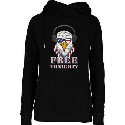 Free Tonight America Womens Funnel Neck Pullover Hood